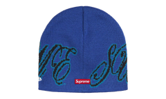 New Era Cursive Beanie "SS26 - Blue" SU27254
