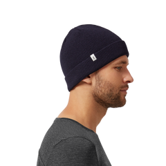 Merino Beanie in Navy
