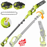 2-in-1 Cordless Pole Pruner & Mini Chainsaw – 15ft Reach