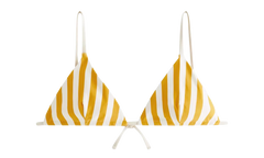 Lucia II Kith Stripe Triangle Top WMNS "Pastel Yellow" KITH122