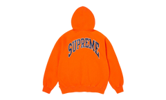 Cracked Raglan Zip Up Hooded Sweatshirt "SS26 - Dark Orange" SU27505