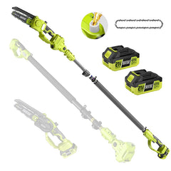 2-in-1 Cordless Pole Pruner & Mini Chainsaw – 15ft Reach