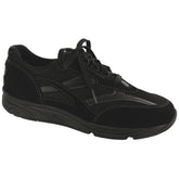 Women's Tour Mesh Lace Up Sneaker Mesh in Black