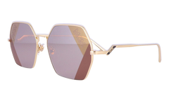 Hexagon Sunglasses "Shiny Gold" MCM126S-717