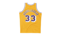NBA Kareem Abdul-Jabbar Swingman Jersey "1984 Los Angeles Lakers - Light Gold" SMJYAC18110 LALLTGD84KAB