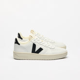 Men's V-10 Prime Leather in White Black