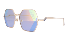 Hexagon Sunglasses "Shiny Gold" MCM126S-740