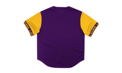 NBA Pure Shooter Mesh Button Front Shirt "Los Angeles Lakers - Purple" MSBFAJ19017 LALPURP