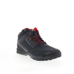 Range Master 12148 Mens Black Leather Lace Up Tactical Boots