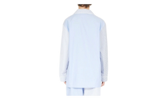 Striped Cotton Pajama Shirt "Light Blue" S50DT0044MTN031961