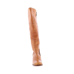 Bed Stu Kennice F393037 Womens Brown Leather Zipper Knee High Boots