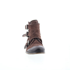 Copper Mens Brown Leather Zipper Casual Dress Boots