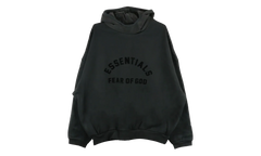 Nylon Fleece Hoodie "Jet Black" 202SP244314F